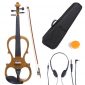 Cecilio 3/4 Solid Wood Electric/Silent Violin with Ebony Fittings