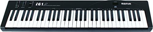 Midiplus i61 61-Key MIDI Keyboard Controller – Full-Size, USB-Powered with Pitch Bend & Modulation