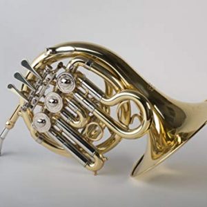 Tempest Agility Winds Mini Pocket French Horn in Bb 3 Rotary Valves Engraved Lacquered Brass with Case and Mouthpiece 5-Year Warranty