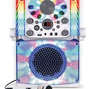 Singing Machine Bluetooth CD+G Karaoke System White - Image 2