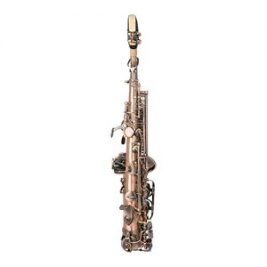 MeterMall Useful for S97 Saxophone High Pitch Small Curved Tube Retro Style Soprano Sax Brass Musical Instrument with Cloth Case - Image 4