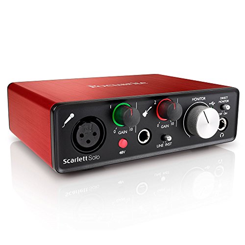 AxcessAbles Kit Studio Recording, Podcast Kit, Focusrite Scarlett Solo interface