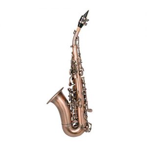 MeterMall Useful for S97 Saxophone High Pitch Small Curved Tube Retro Style Soprano Sax Brass Musical Instrument with Cloth Case - Image 3