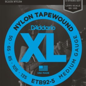 D'Addario 5-String Tapewound Bass Guitar Strings