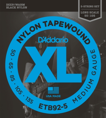 D'Addario 5-String Tapewound Bass Guitar Strings