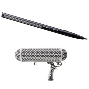 Sennheiser Short Shotgun Mic and Marantz Professional Blimp-Style Microphone