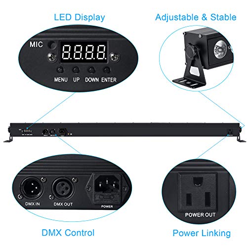Stage Lights Bar: Elevate Your Event with 96W RGBA 4-in-1 LED Wash Lights for Dynamic Ambiance