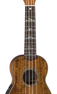 Luna High Tide Koa Acoustic/Electric Soprano Ukulele - Image 2