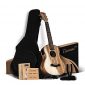 Caramel 26 inch Zebra Wood High Gloss Tenor Electric Ukulele