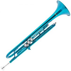 Mendini by Cecilio Sky Blue Bb Trumpet – Perfect for Beginners & Students - Image 3