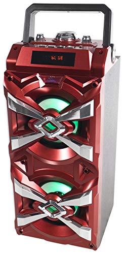 NYC Acoustics Bluetooth Karaoke Machine System w/LED's+Microphone