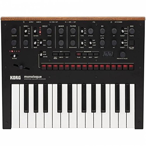 Korg Monologue Monophonic Analog Synthesizer with Presets-Black
