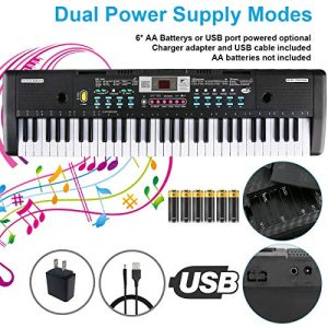 61 Keys Keyboard Piano, Electronic Digital Piano with Built-In Speaker - Image 4