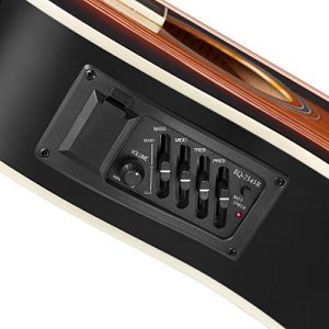 Ashthorpe Full-Size Acoustic-Electric Guitar – Thinline Cutaway, Premium Sound & Complete Kit - Image 3