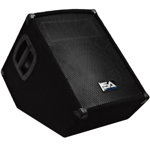 Seismic Audio - Pair - Pair of Powered 2-Way 10" Floor / Stage Monitor