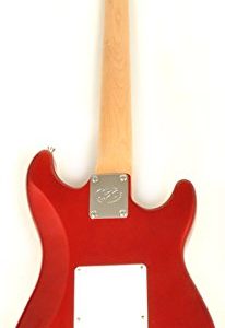 Left Handed Electric Guitar 1/2 Size (34 Inch) Red w/Pocket Amp - Image 4