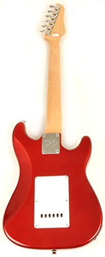Left Handed Electric Guitar 1/2 Size (34 Inch) Red w/Pocket Amp