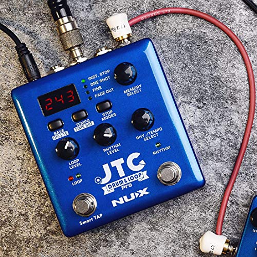 NUX JTC PRO Drum Loop PRO Dual Switch Looper Pedal 6 hours recording time