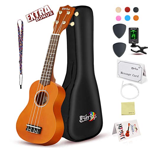 Soprano Ukulele Beginner Pack-21 Inch w/Gig Bag Fast Learn Songbook