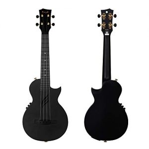 Concert Ukulele Electric Enya Nova U/BK EQ 23"Cutaway Carbon Fiber - Image 2