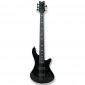 Black 5 String Fretless Electric Bass Bolt_On Maple Neck