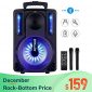 Karaoke Machine, ENKLOV Portable Wireless Karaoke Bluetooth Speaker System