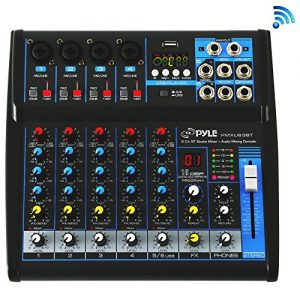 Pyle Professional Audio Mixer Sound Board Console - Desk System Interface