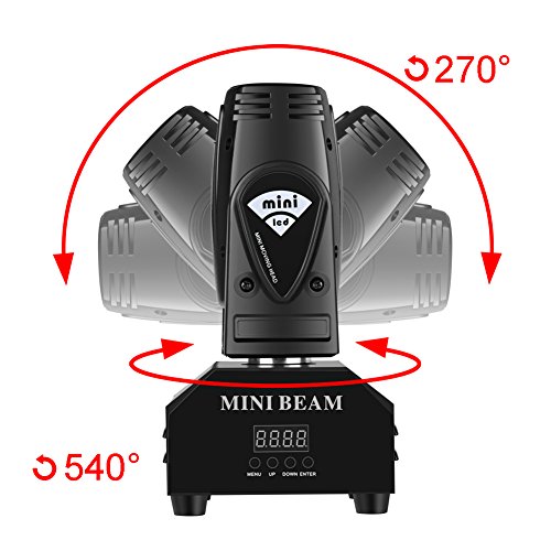 Mini Moving Head Stage Light(4 in 1)Beam Spot LED Lighting Effect