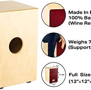 Meinl Cajon Box Drum with Internal Snares and FREE Bag - Image 3