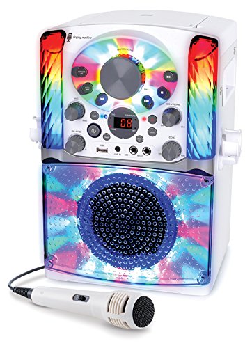 Singing Machine Bluetooth CD+G Karaoke System White