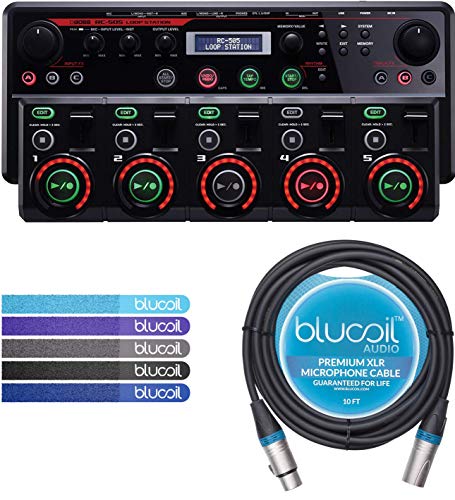 BOSS Loop Station Tabletop Looper Bundle with Blucoil