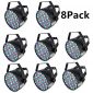 XPC LED Stage Lights 8pcs 54X3W LED DJ PAR Light RGBW 162Watt