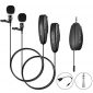 Wireless Lavalier Microphone System FerBuee Wireless Lapel Clip Microphones