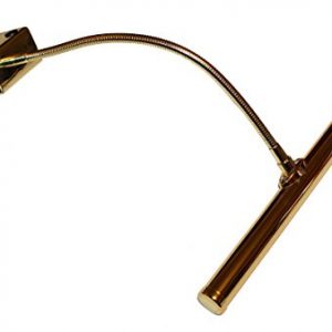 12" Shade Polished Brass LED Piano Lamp – Flexible Gooseneck Lighting for Grand & Upright Pianos 🎹✨ - Image 3