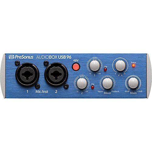 PreSonus AudioBox USB 2.0 Audio Recording Interface and Accessory Bundle