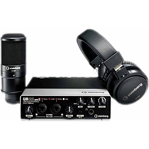 Steinberg Recording Pack Interface with Cubase, Headphones & Microphone