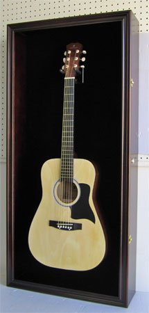 LARGE Acoustic Guitar Display Case Cabinet, Fit most Guitars