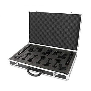 XTUGA New 7-Piece Wired Dynamic Drum Mic Kit (Whole Metal) - Image 2