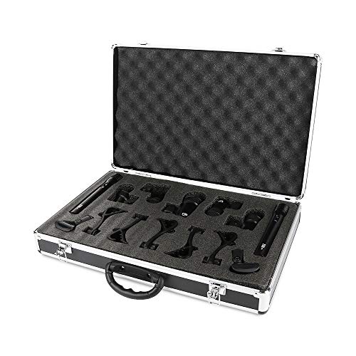XTUGA New 7-Piece Wired Dynamic Drum Mic Kit (Whole Metal)