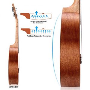 Ukelele Hricane Concert Ukulele 23inch Professional Mahogany Ukele - Image 4