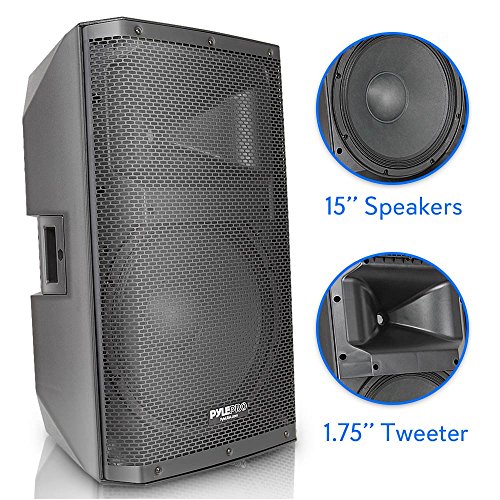 Bluetooth PA Monitor Speaker System - 1400 Watt Max 2 Way Indoor Outdoor