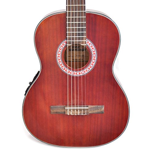 Cherry Classical Acoustic Electric Guitar - 39.5" 6 String Mahogany