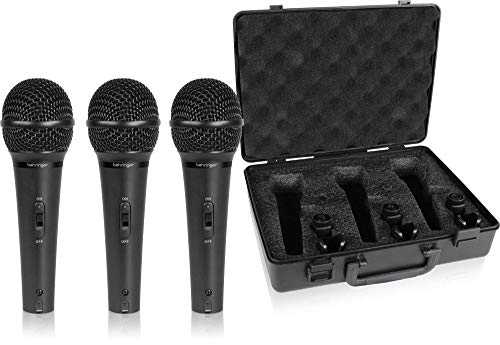 BEHRINGER Ultravoice XM1800S Dynamic Microphone Set of 3 - Perfect for Live Performances, Studio Recordings, and Podcasts. ?