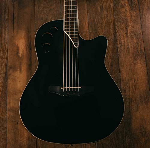 Ovation Applause 6 String Acoustic-Electric Guitar, Right, Black