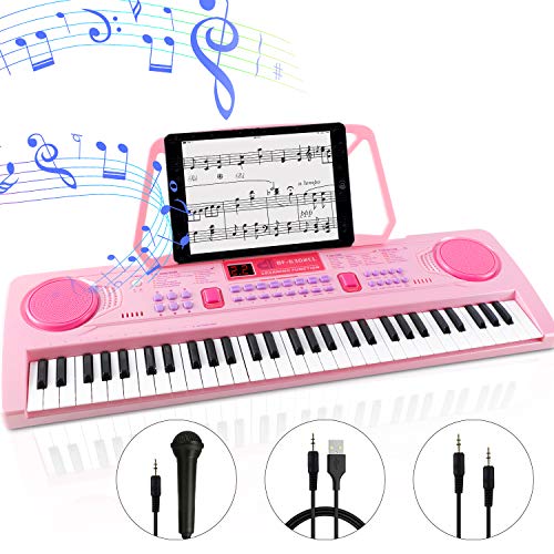 WOSTOO Electric Keyboard Piano for Kids-Portable 61 Key Electronic