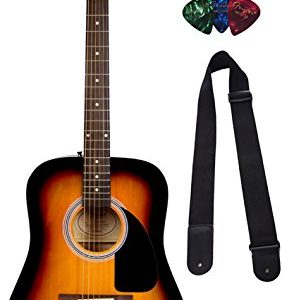 Fender Dreadnought Acoustic Guitar - Sunburst Bundle - Image 2