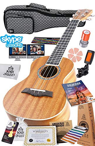 Ukulele Starter Kit Mahogany Uke, Compression Sponge Case