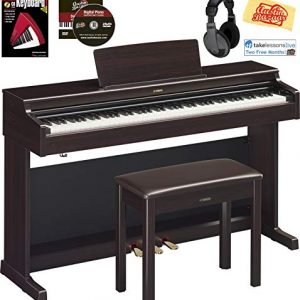 Yamaha Arius Console Digital Piano Bundle with Furniture Bench