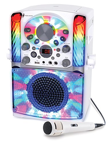 Singing Machine Bluetooth CD+G Karaoke System White