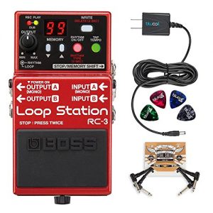 BOSS RC-3 Loop Station Stereo Recorder Pedal Bundle